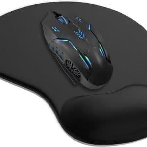 Premium Ergonomic Gaming Mouse Pad with Wrist Support ? Non-Slip Base & Comfortable Memory Foam Design (Random Color)
