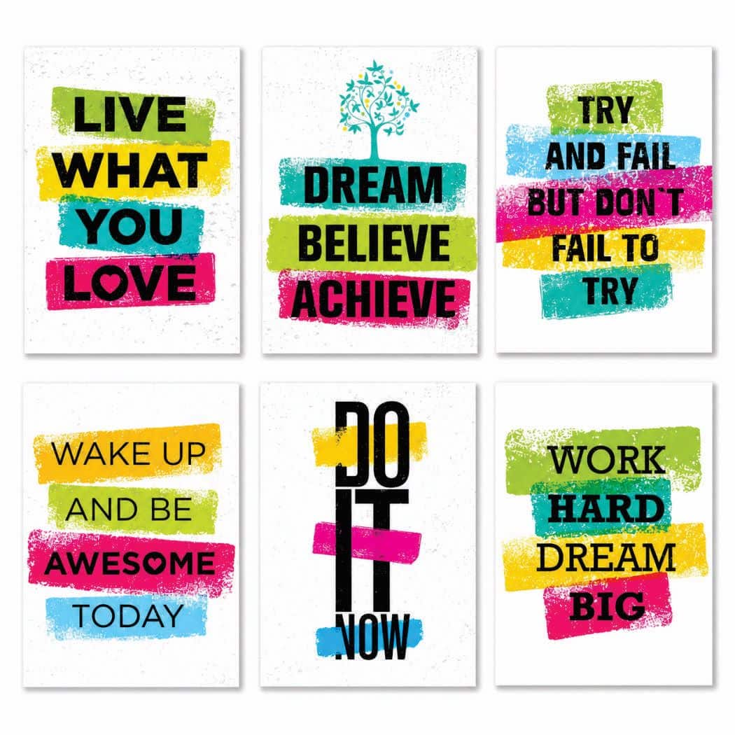 Set of 6 Premium Wall Art Photo Tiles ? Modern Home Decor Sets 8x11