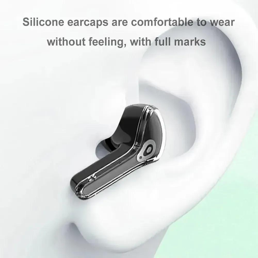 Wireless Earbuds Black with Fast Charging Case | Bluetooth Earbuds with Digital Battery Display