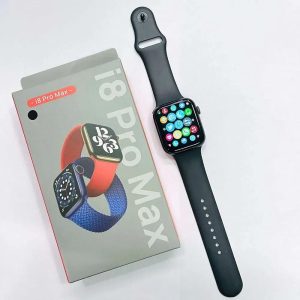 Black Smartwatch with Silicone Band | Fast Charging Bluetooth Smart Watch for Android & iPhone