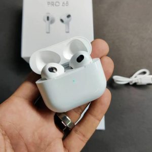 Bluetooth 5 AirPods Pro 6S White | Wireless Earbuds with Super Bass & Smart Touch