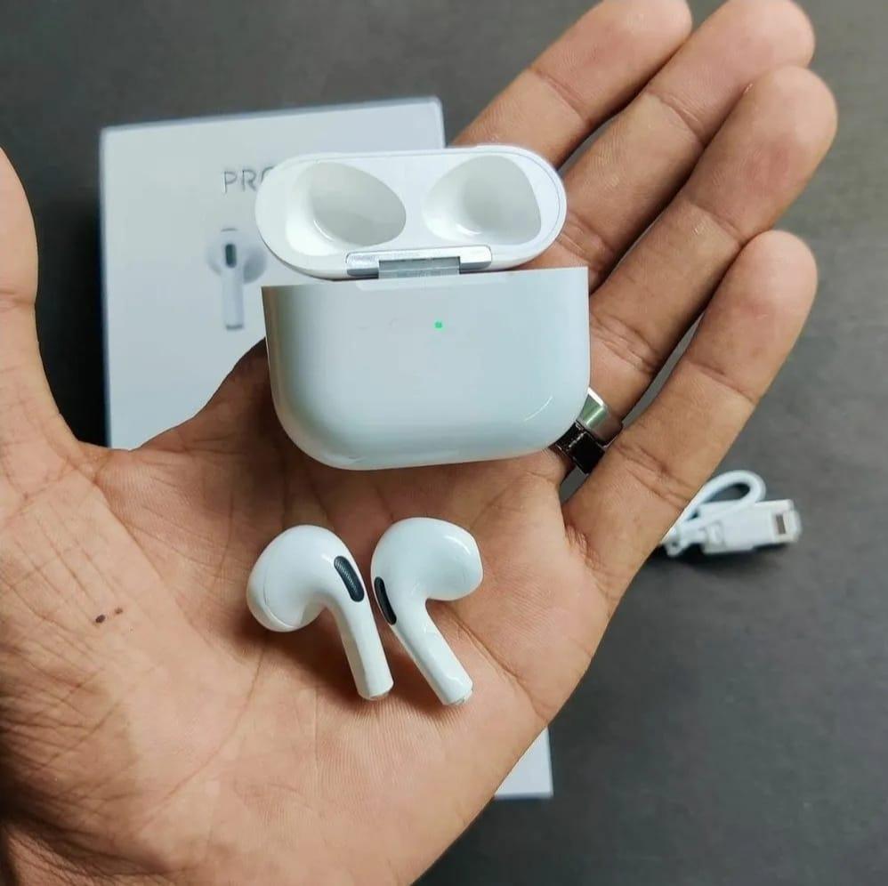 Bluetooth 5 AirPods Pro 6S White | Wireless Earbuds with Super Bass & Smart Touch