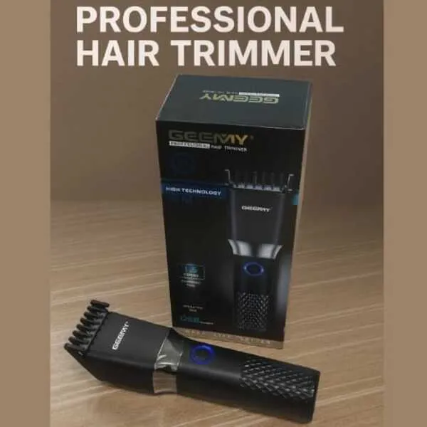 Geemy GM871 Hair Trimmer USB Rechargeable | Professional Cordless Beard & Hair Clipper