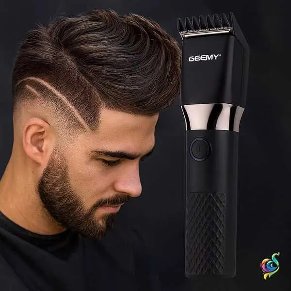 Geemy GM871 Hair Trimmer USB Rechargeable | Professional Cordless Beard & Hair Clipper