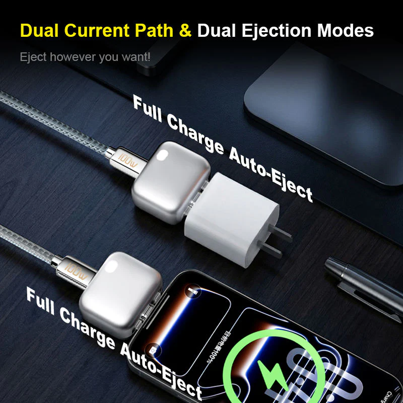 Autopop AI Charger | Smart Fast Charging Adapter for iPhone & Android | Intelligent USB Charger