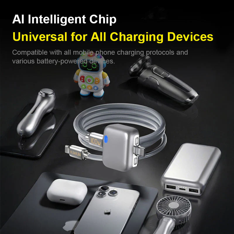 Autopop AI Charger | Smart Fast Charging Adapter for iPhone & Android | Intelligent USB Charger