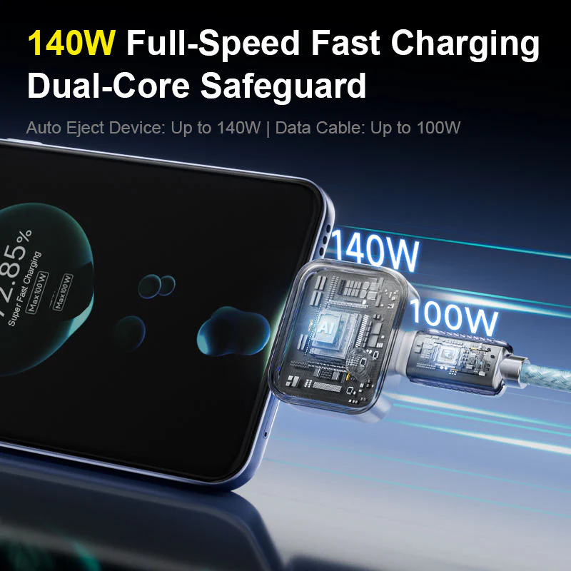 Autopop AI Charger | Smart Fast Charging Adapter for iPhone & Android | Intelligent USB Charger
